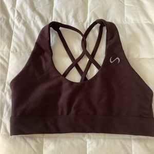 TLF Genesis high support sports bra. Size S. Wine color.